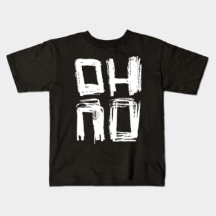 Oh No Hand Typography Kids T-Shirt